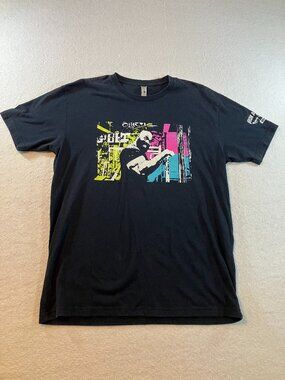 Next Level Iron Addicts Brand CT Fletcher Neon Graphic T-Shirt Size M